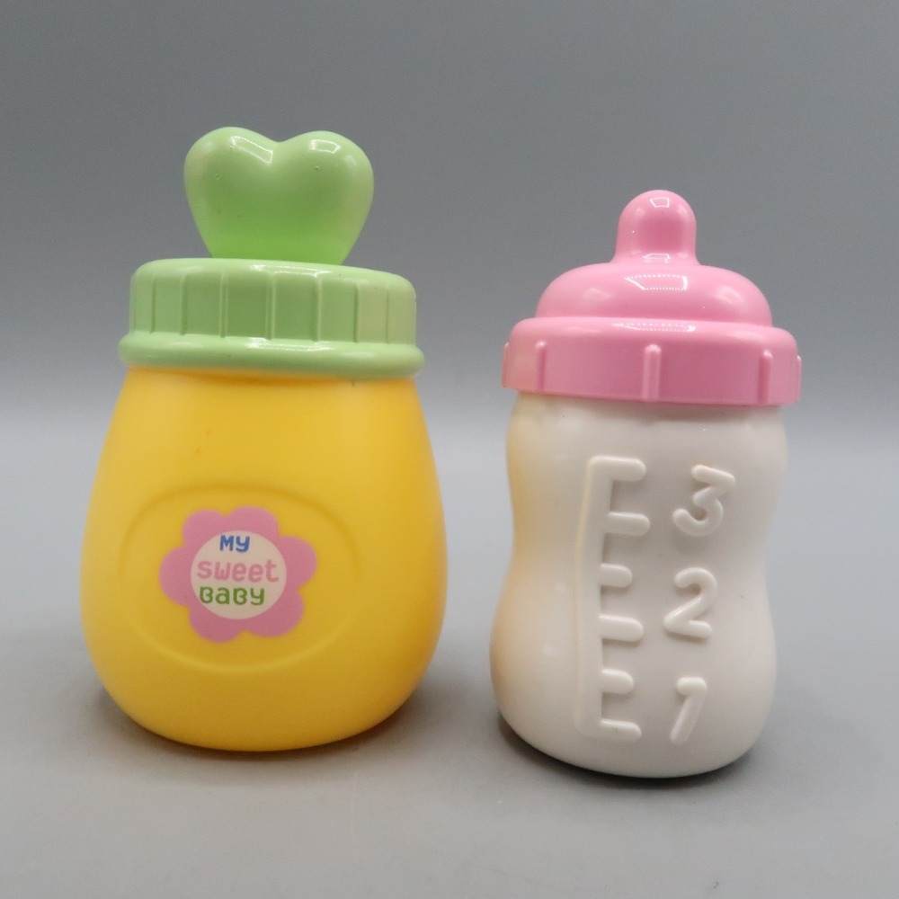Vtech & My Sweet Baby Replacement Bottles For Pet Baby Doll lot yellow